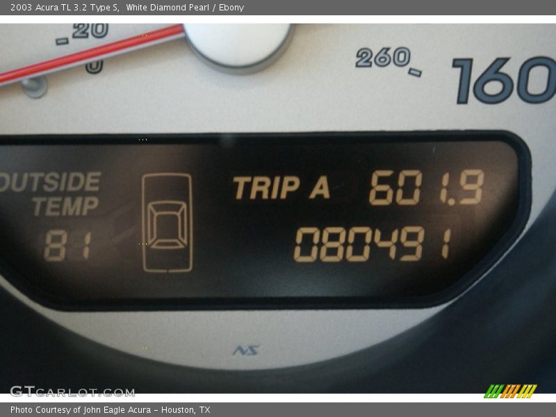 White Diamond Pearl / Ebony 2003 Acura TL 3.2 Type S