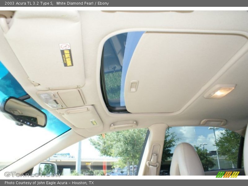 White Diamond Pearl / Ebony 2003 Acura TL 3.2 Type S