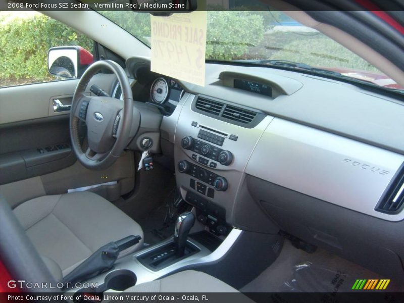 Vermillion Red / Medium Stone 2008 Ford Focus SES Sedan