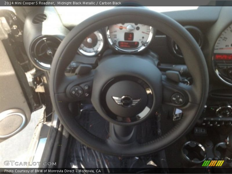 Midnight Black Metallic / Carbon Black 2014 Mini Cooper S Roadster
