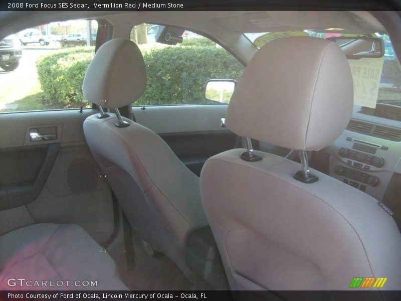 Vermillion Red / Medium Stone 2008 Ford Focus SES Sedan