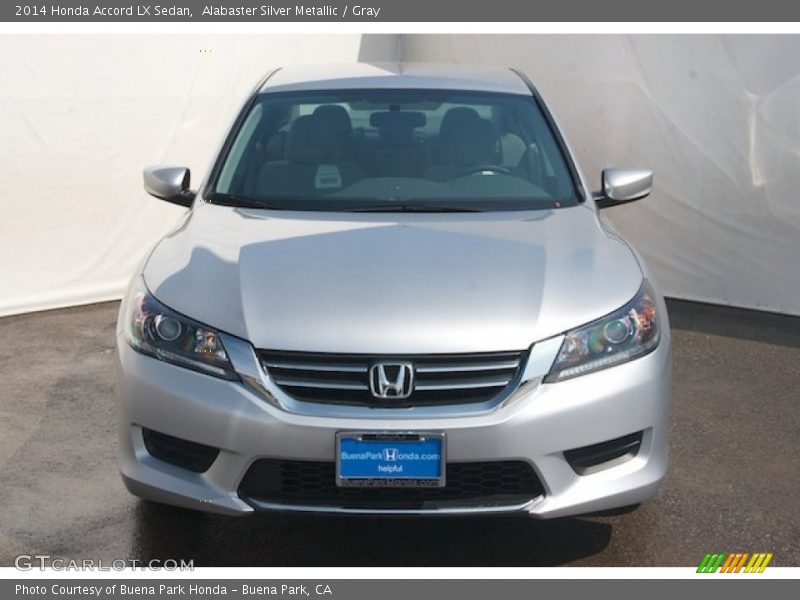 Alabaster Silver Metallic / Gray 2014 Honda Accord LX Sedan