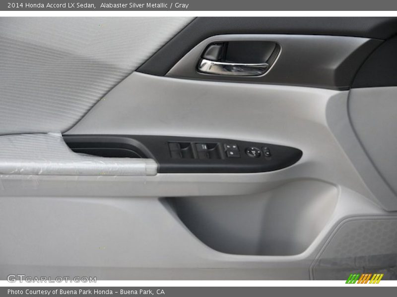 Alabaster Silver Metallic / Gray 2014 Honda Accord LX Sedan