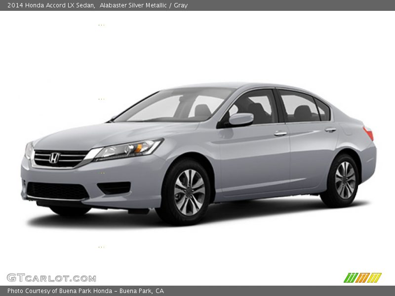 Alabaster Silver Metallic / Gray 2014 Honda Accord LX Sedan