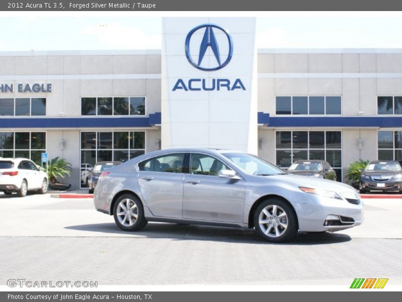 Forged Silver Metallic / Taupe 2012 Acura TL 3.5
