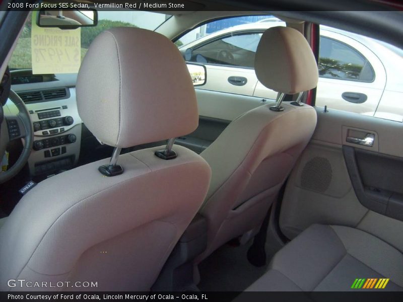 Vermillion Red / Medium Stone 2008 Ford Focus SES Sedan