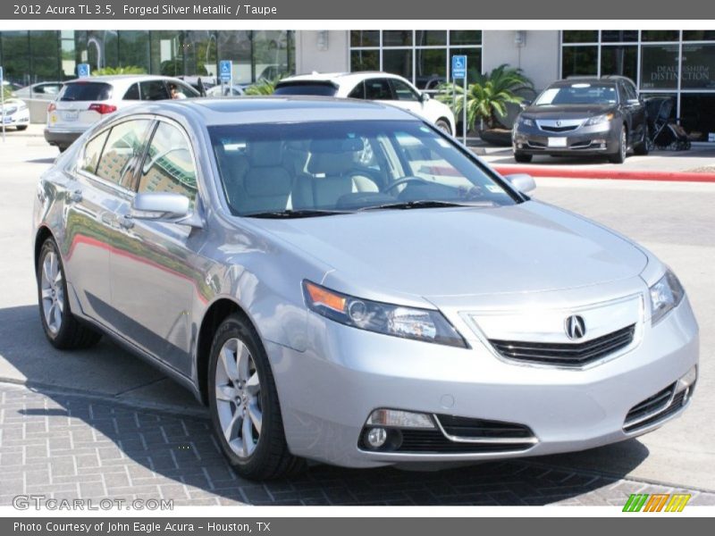 Forged Silver Metallic / Taupe 2012 Acura TL 3.5