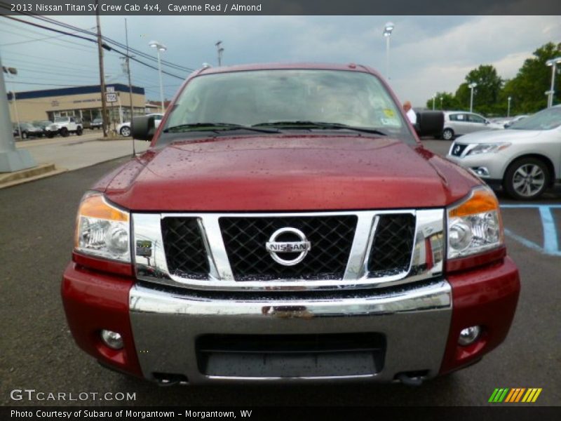 Cayenne Red / Almond 2013 Nissan Titan SV Crew Cab 4x4