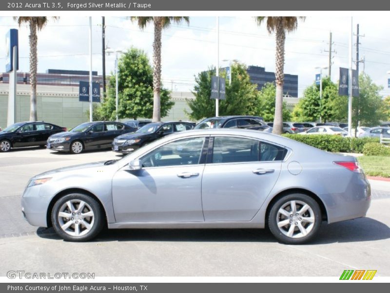 Forged Silver Metallic / Taupe 2012 Acura TL 3.5