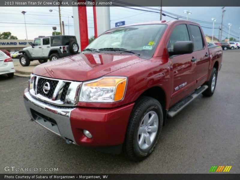 Cayenne Red / Almond 2013 Nissan Titan SV Crew Cab 4x4