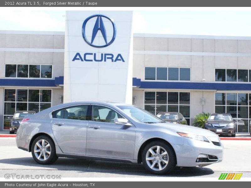 Forged Silver Metallic / Taupe 2012 Acura TL 3.5