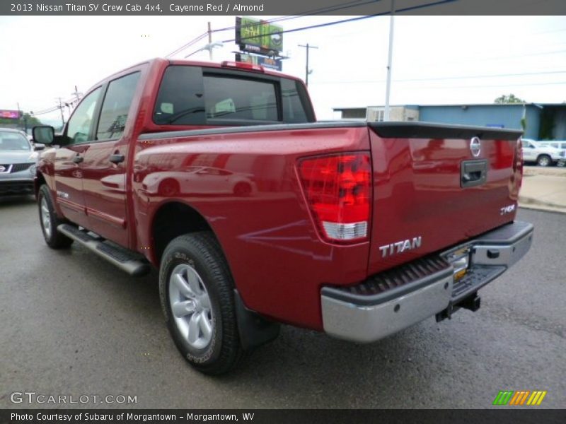Cayenne Red / Almond 2013 Nissan Titan SV Crew Cab 4x4