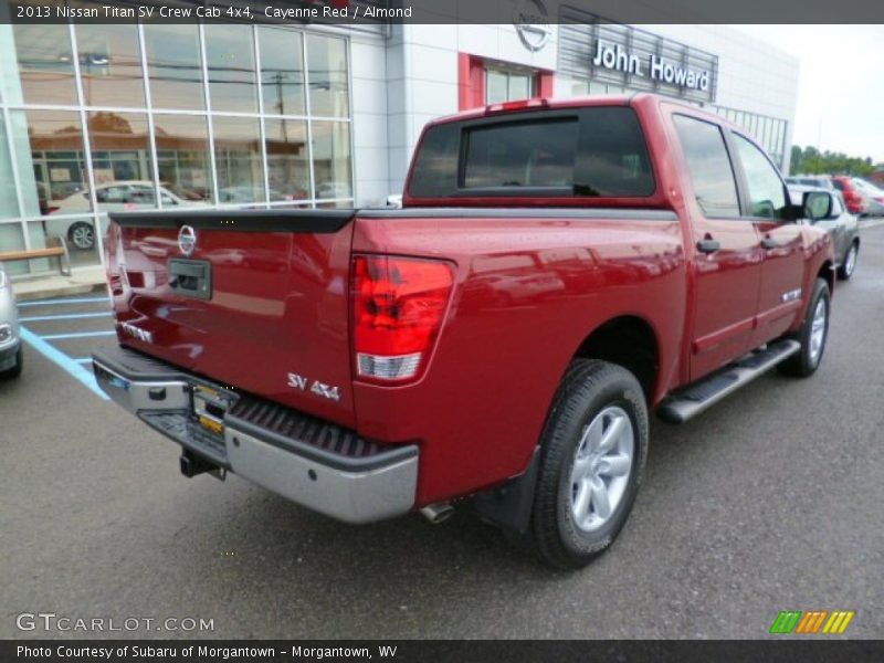 Cayenne Red / Almond 2013 Nissan Titan SV Crew Cab 4x4