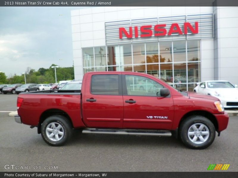 Cayenne Red / Almond 2013 Nissan Titan SV Crew Cab 4x4