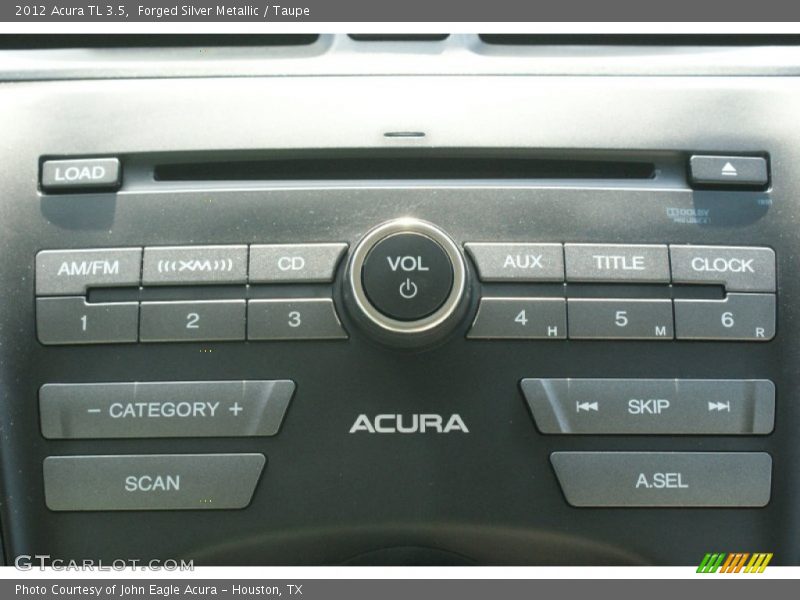 Forged Silver Metallic / Taupe 2012 Acura TL 3.5