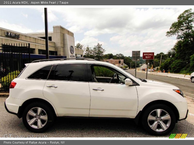 Aspen White Pearl / Taupe 2011 Acura MDX