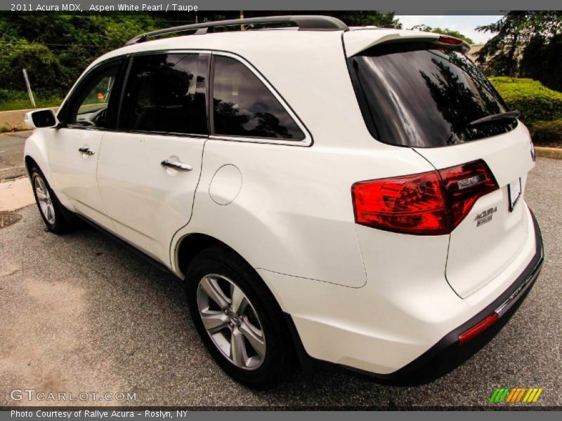 Aspen White Pearl / Taupe 2011 Acura MDX