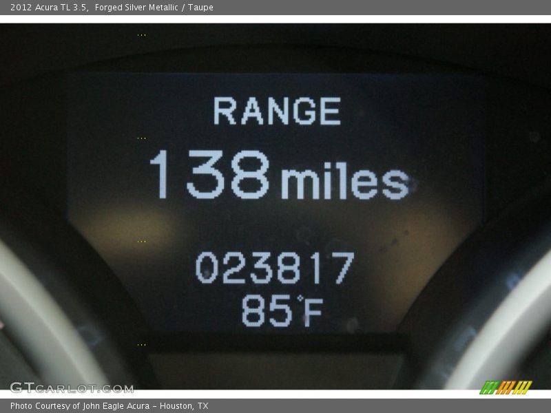 Forged Silver Metallic / Taupe 2012 Acura TL 3.5