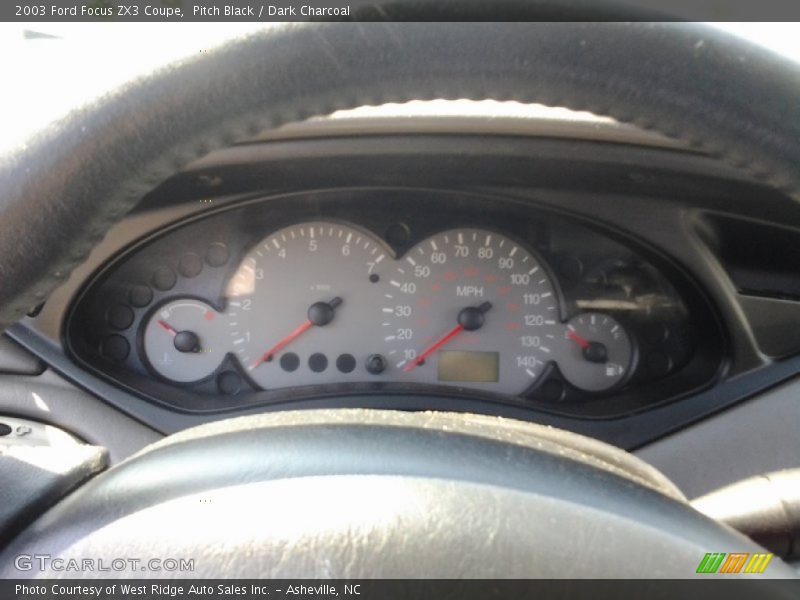 Pitch Black / Dark Charcoal 2003 Ford Focus ZX3 Coupe