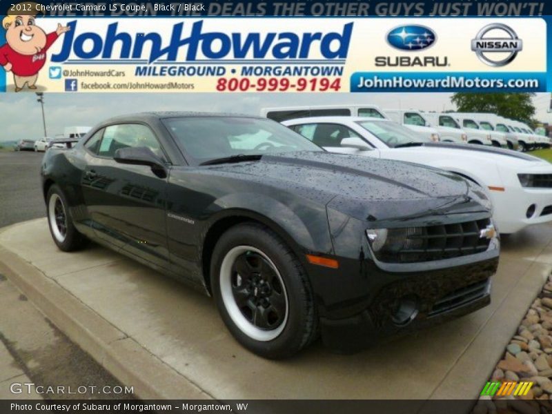 Black / Black 2012 Chevrolet Camaro LS Coupe