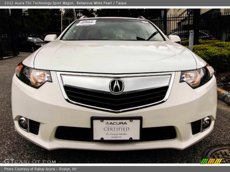 Bellanova White Pearl / Taupe 2012 Acura TSX Technology Sport Wagon