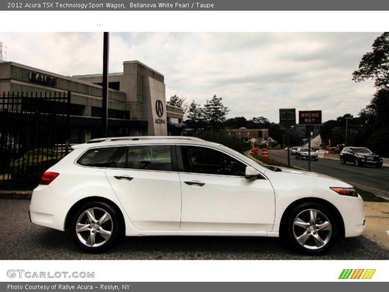 Bellanova White Pearl / Taupe 2012 Acura TSX Technology Sport Wagon