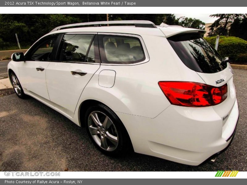 Bellanova White Pearl / Taupe 2012 Acura TSX Technology Sport Wagon