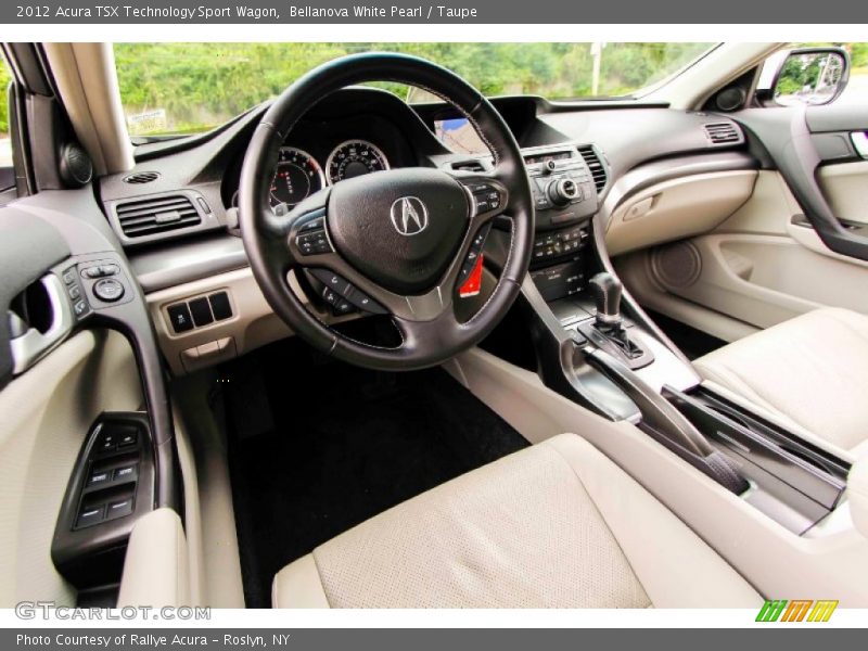 Bellanova White Pearl / Taupe 2012 Acura TSX Technology Sport Wagon