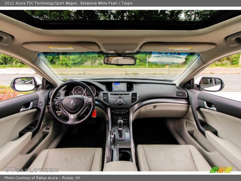 Bellanova White Pearl / Taupe 2012 Acura TSX Technology Sport Wagon