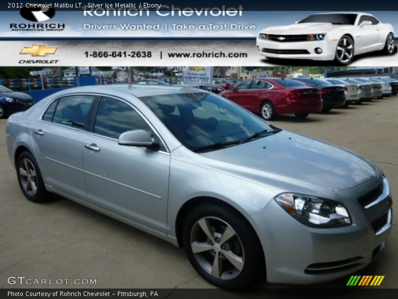 Silver Ice Metallic / Ebony 2012 Chevrolet Malibu LT