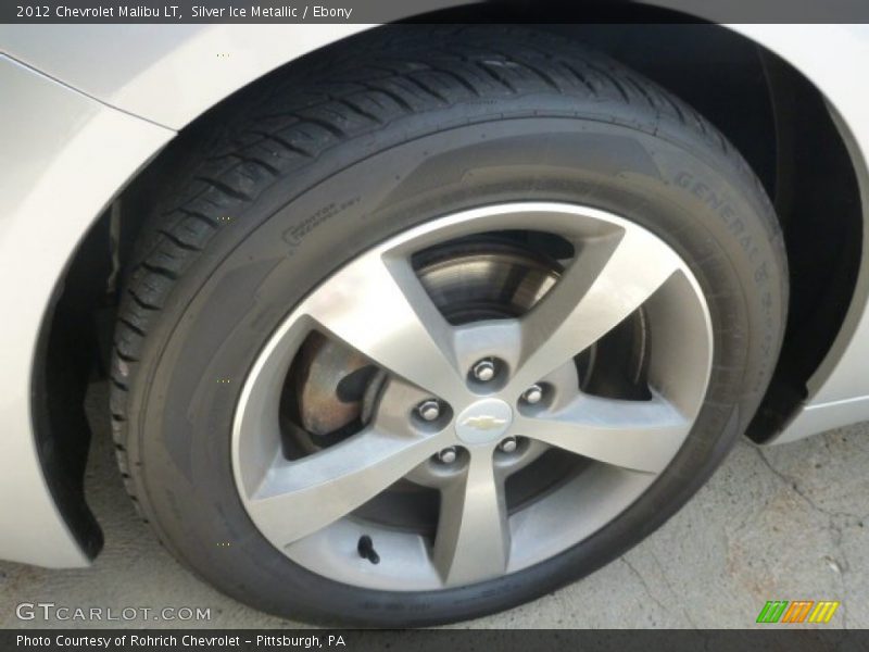 Silver Ice Metallic / Ebony 2012 Chevrolet Malibu LT