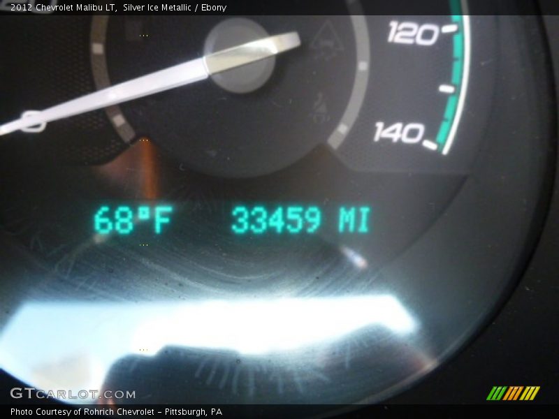 Silver Ice Metallic / Ebony 2012 Chevrolet Malibu LT
