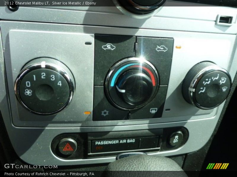 Silver Ice Metallic / Ebony 2012 Chevrolet Malibu LT
