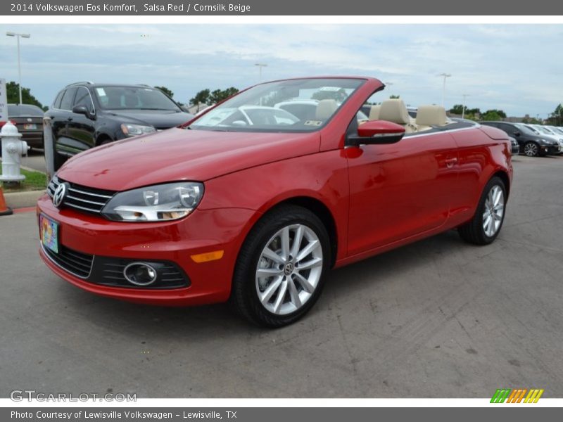Salsa Red / Cornsilk Beige 2014 Volkswagen Eos Komfort