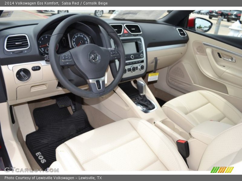 Salsa Red / Cornsilk Beige 2014 Volkswagen Eos Komfort