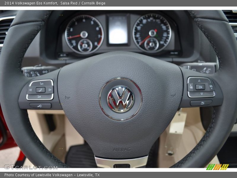 Salsa Red / Cornsilk Beige 2014 Volkswagen Eos Komfort