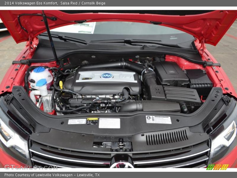 Salsa Red / Cornsilk Beige 2014 Volkswagen Eos Komfort