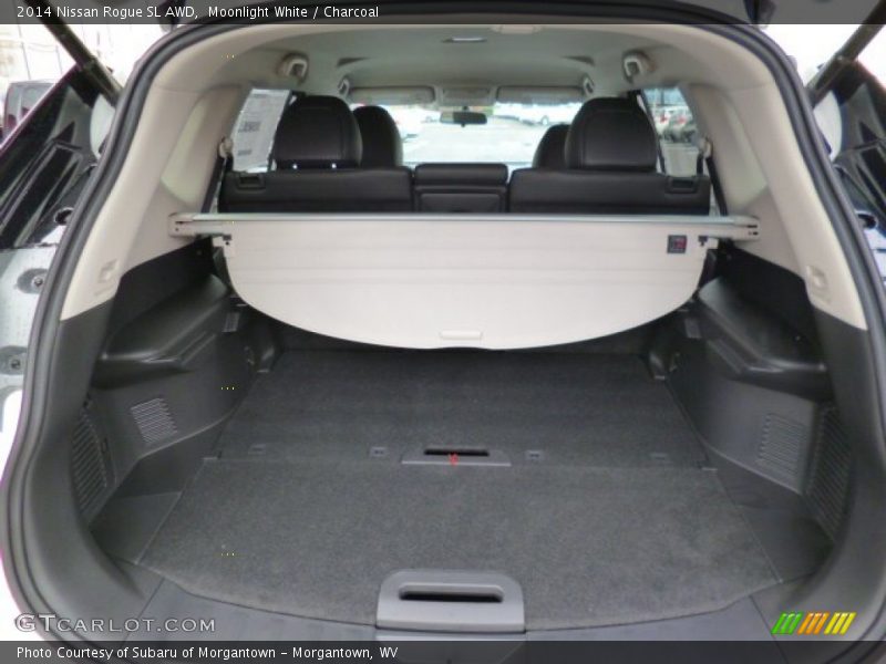 Moonlight White / Charcoal 2014 Nissan Rogue SL AWD