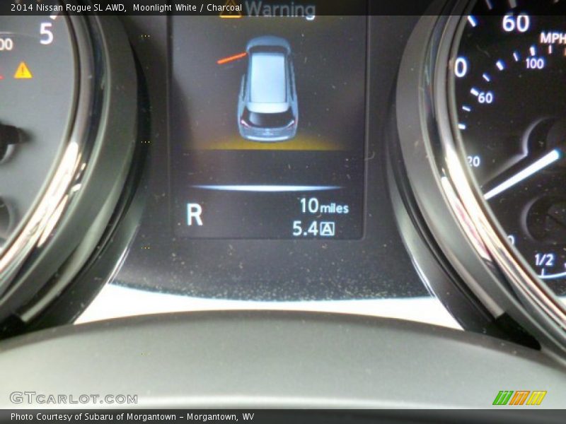 Moonlight White / Charcoal 2014 Nissan Rogue SL AWD