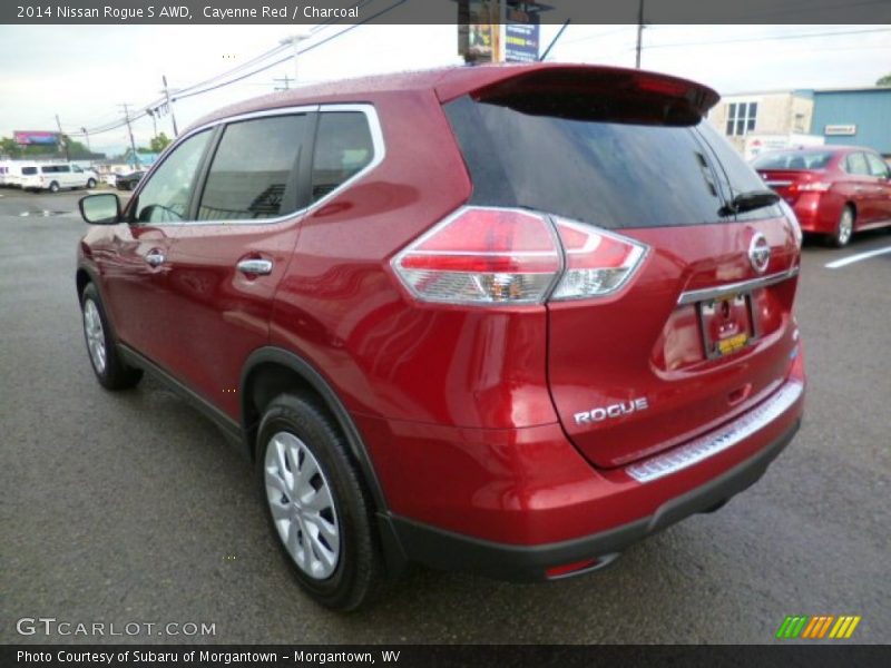Cayenne Red / Charcoal 2014 Nissan Rogue S AWD