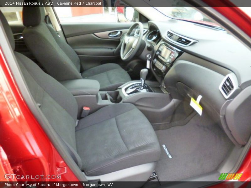 Cayenne Red / Charcoal 2014 Nissan Rogue S AWD
