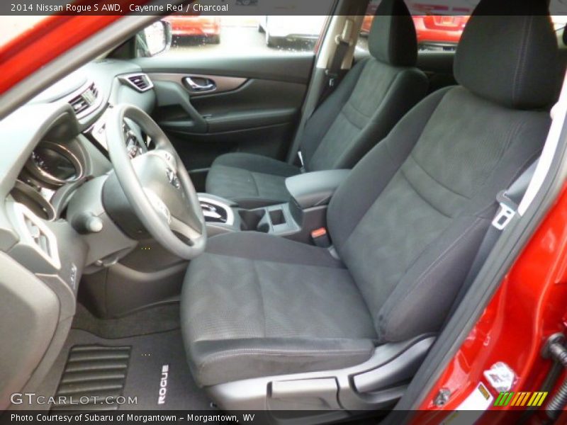 Cayenne Red / Charcoal 2014 Nissan Rogue S AWD