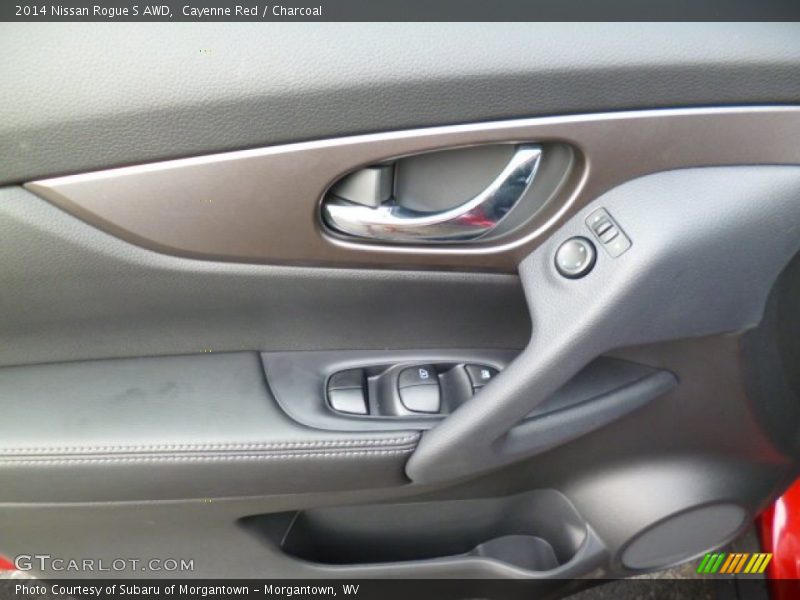 Cayenne Red / Charcoal 2014 Nissan Rogue S AWD