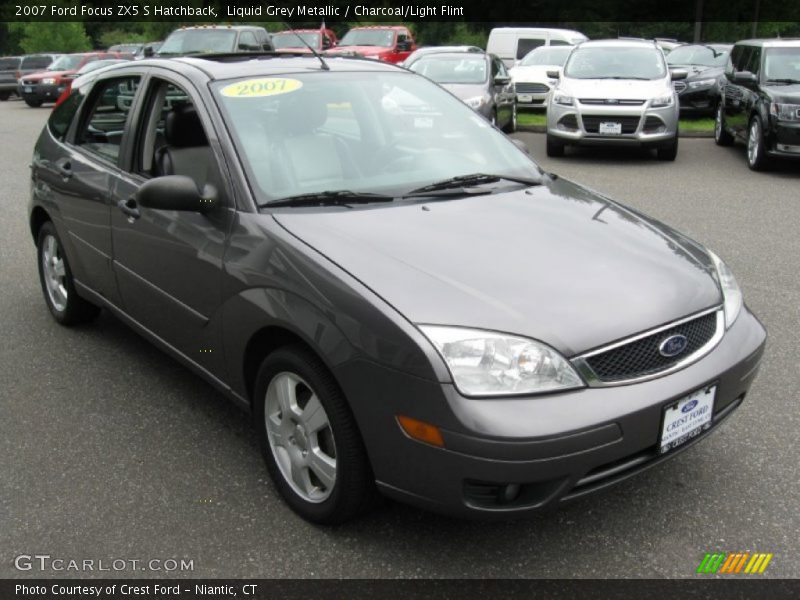 Liquid Grey Metallic / Charcoal/Light Flint 2007 Ford Focus ZX5 S Hatchback
