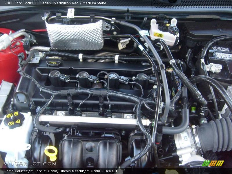 Vermillion Red / Medium Stone 2008 Ford Focus SES Sedan