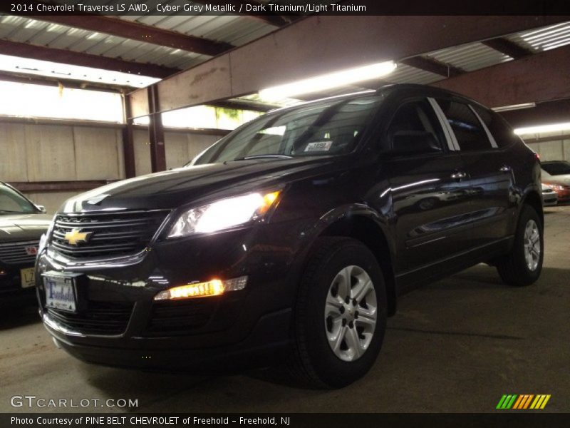 Cyber Grey Metallic / Dark Titanium/Light Titanium 2014 Chevrolet Traverse LS AWD