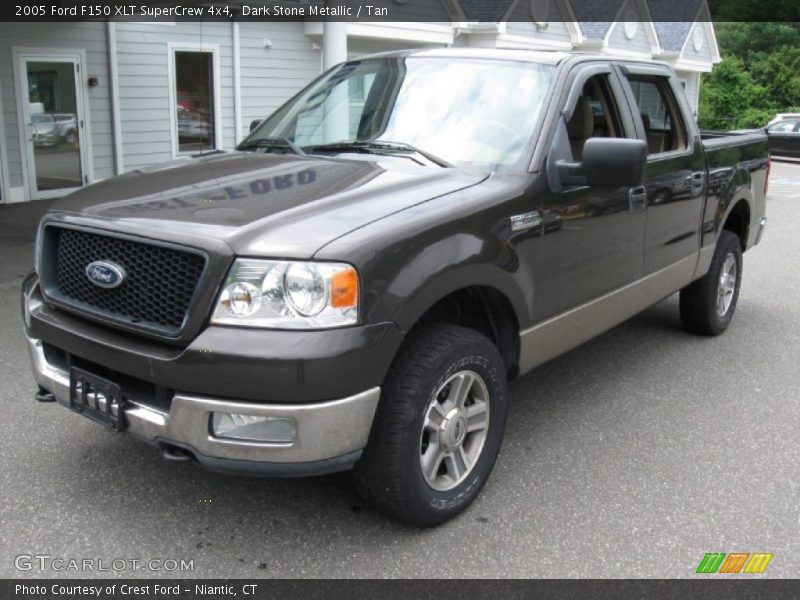 Dark Stone Metallic / Tan 2005 Ford F150 XLT SuperCrew 4x4