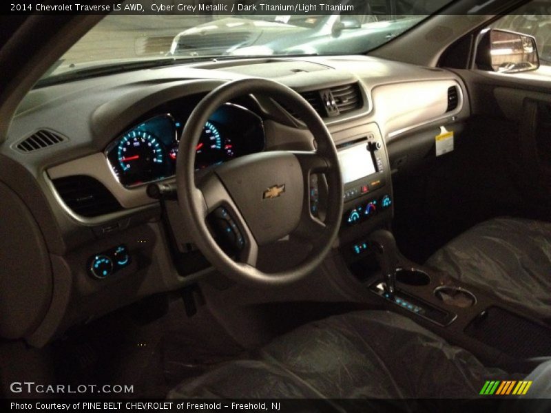 Cyber Grey Metallic / Dark Titanium/Light Titanium 2014 Chevrolet Traverse LS AWD