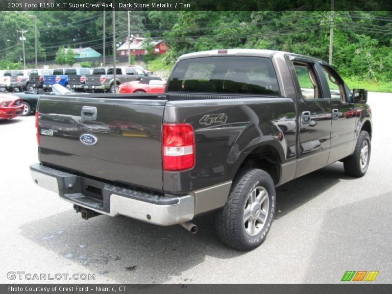 Dark Stone Metallic / Tan 2005 Ford F150 XLT SuperCrew 4x4