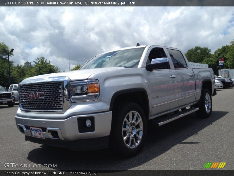 Quicksilver Metallic / Jet Black 2014 GMC Sierra 1500 Denali Crew Cab 4x4